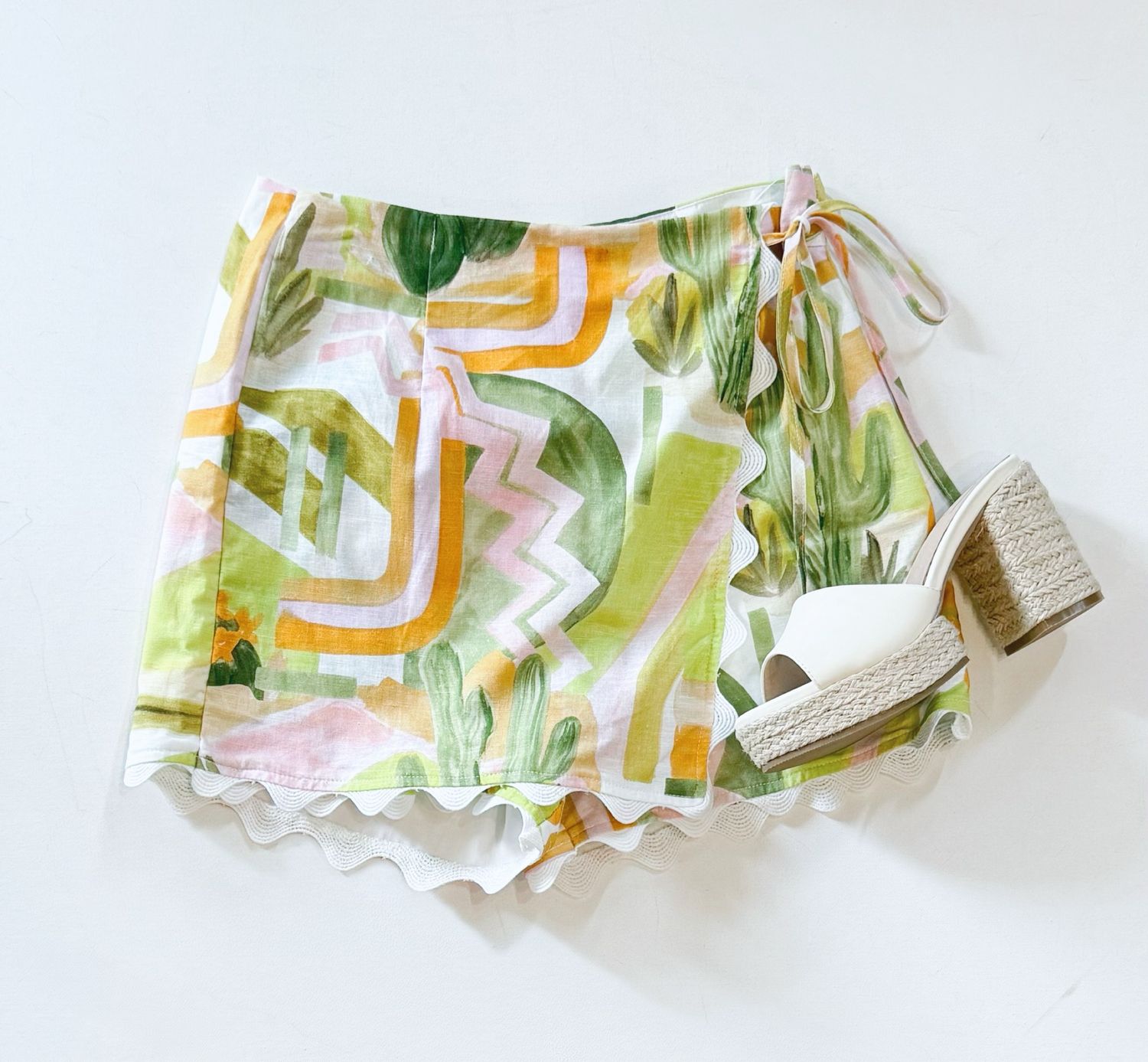 Palm Desert Watercolor Skort