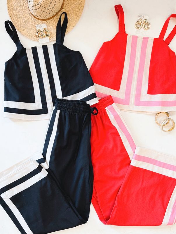 Puerto Rico Pant Set (Black)
