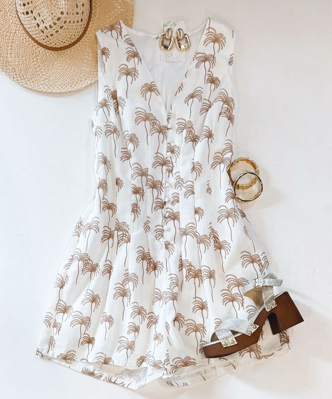 Bermuda Palm Romper