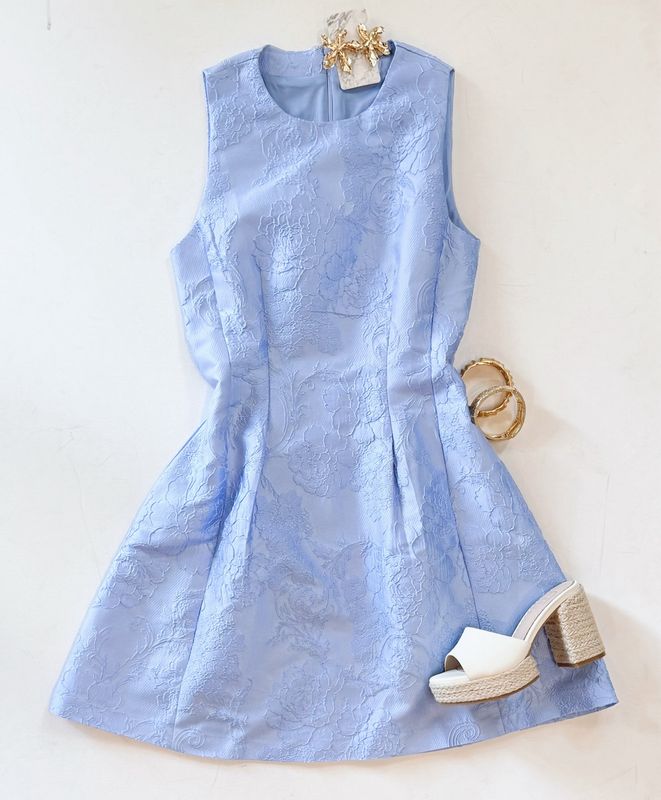 Tea Time Jacquard Dress
