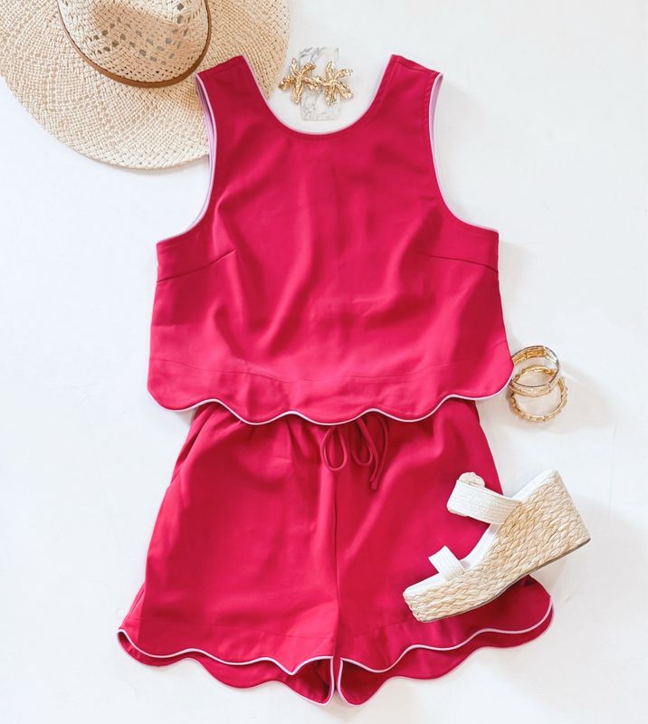 Raspberry And Bubblegum Scallop Set