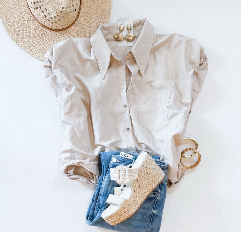 Safari Khaki Buttondown
