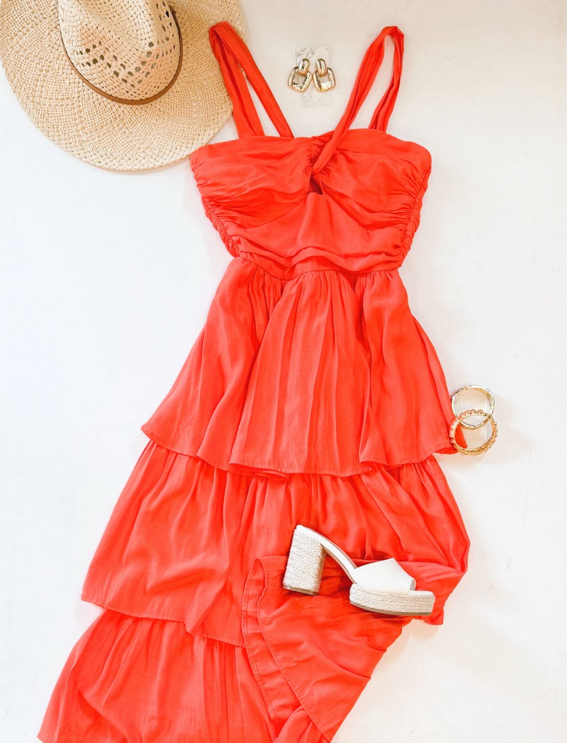 Sunset Cutout Midi