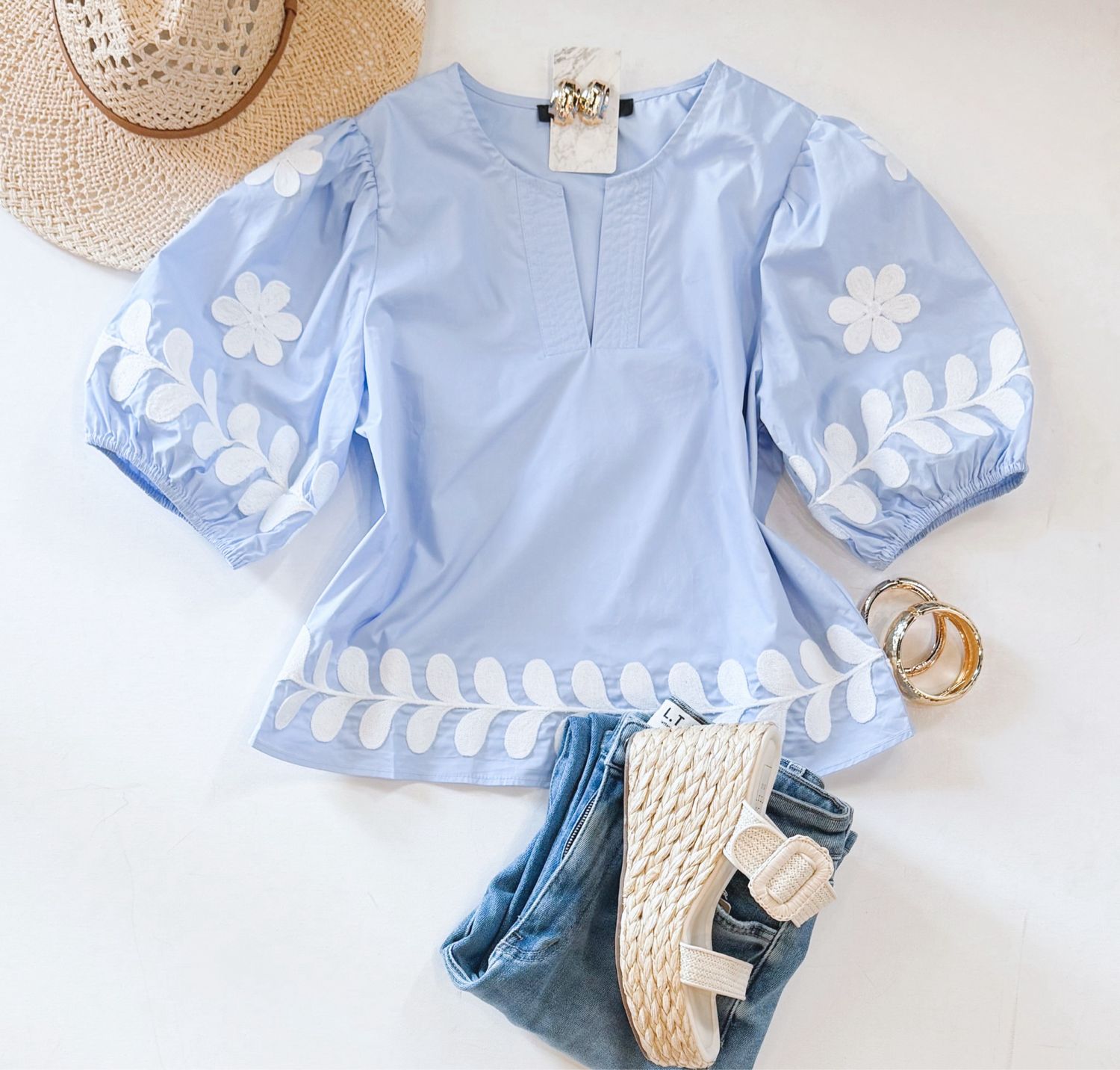 Abroad Embroidered Top
