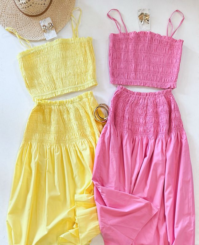 Smocked Vacay Set (Princess Pink)