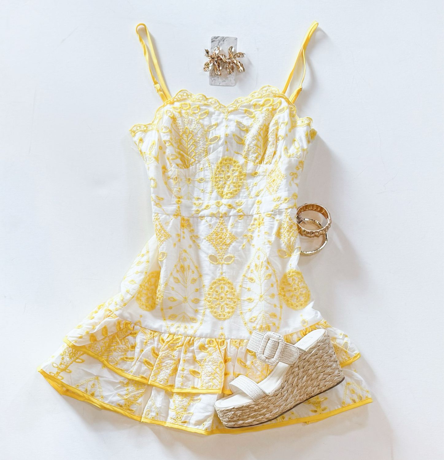 Sunflower Eyelet Dress