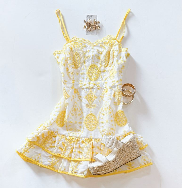 Sunflower Eyelet Dress