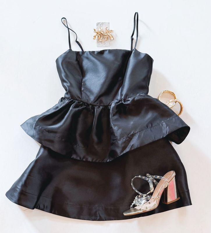 Little Black Peplum Dress