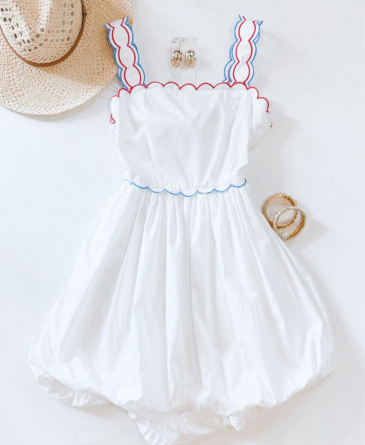 Fireworks Scalloped Dress