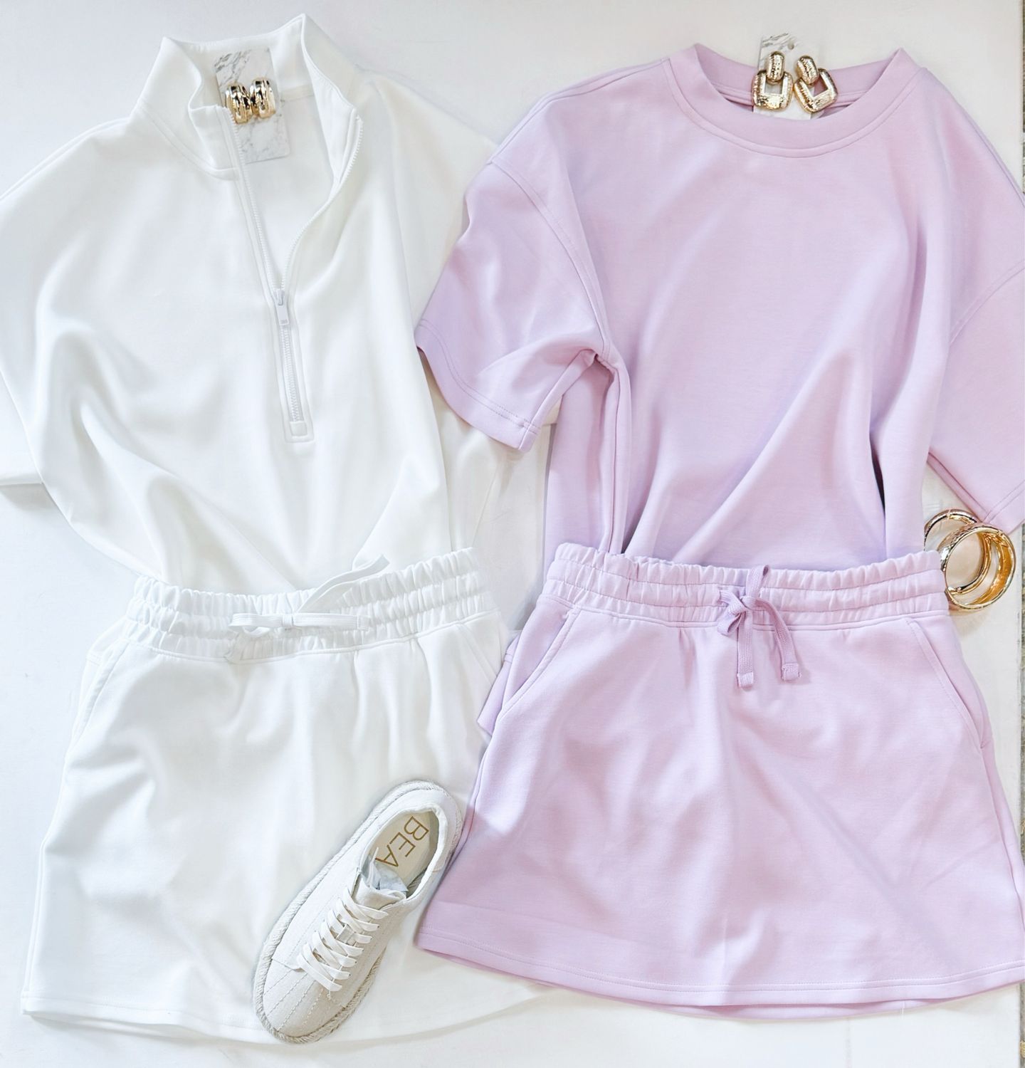 Summer Travel Skort Set (Purple Orchid)