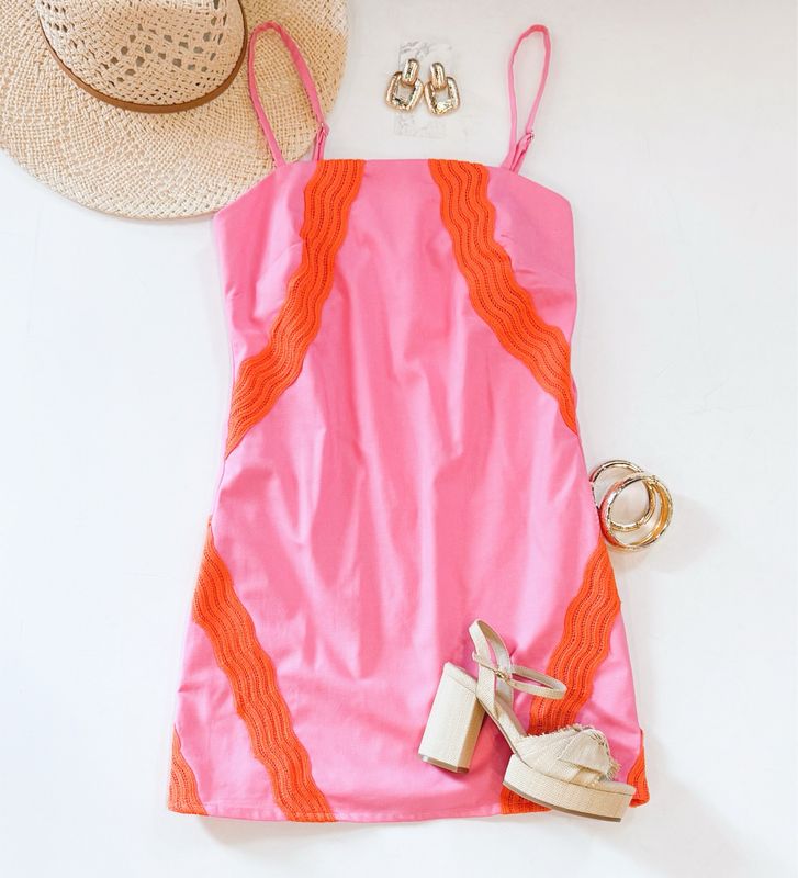 Playa Crochet Detail Dress