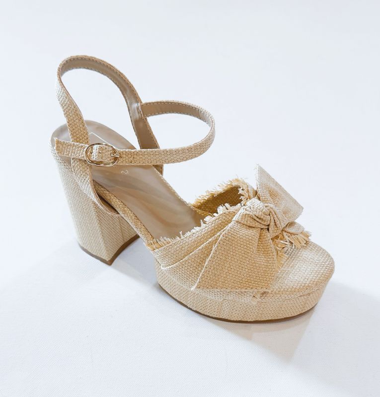 Hollywood Raffia Platform