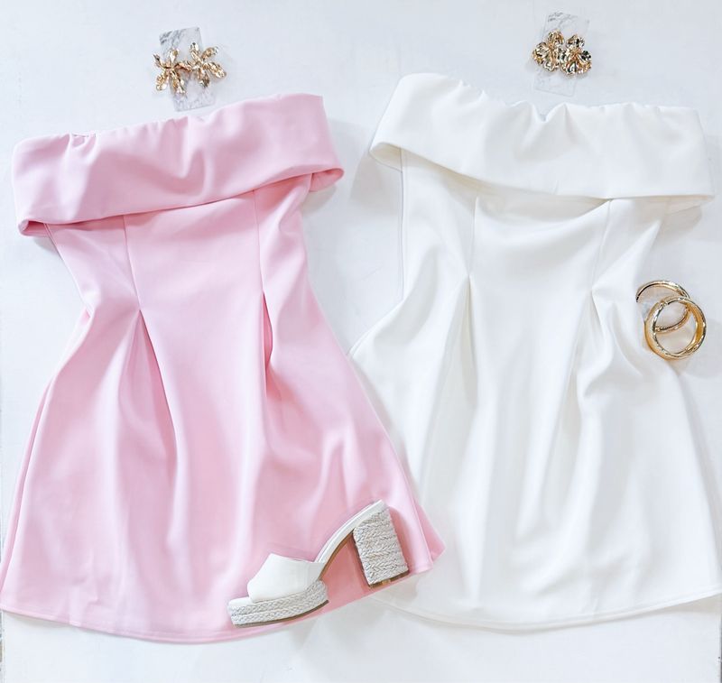 City Girl Strapless Dress (Poised Pink)