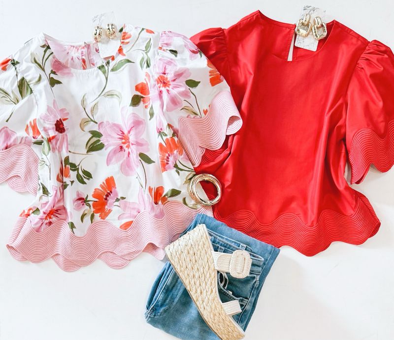 Cherry Red Rikrak Top