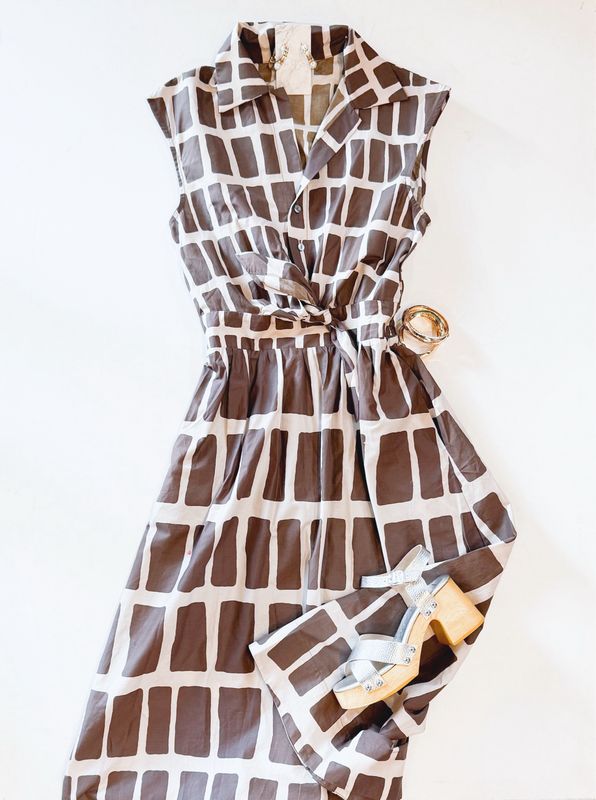 Abstract Art Midi Dress