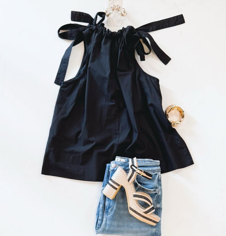 Lunch Date Poplin Tank