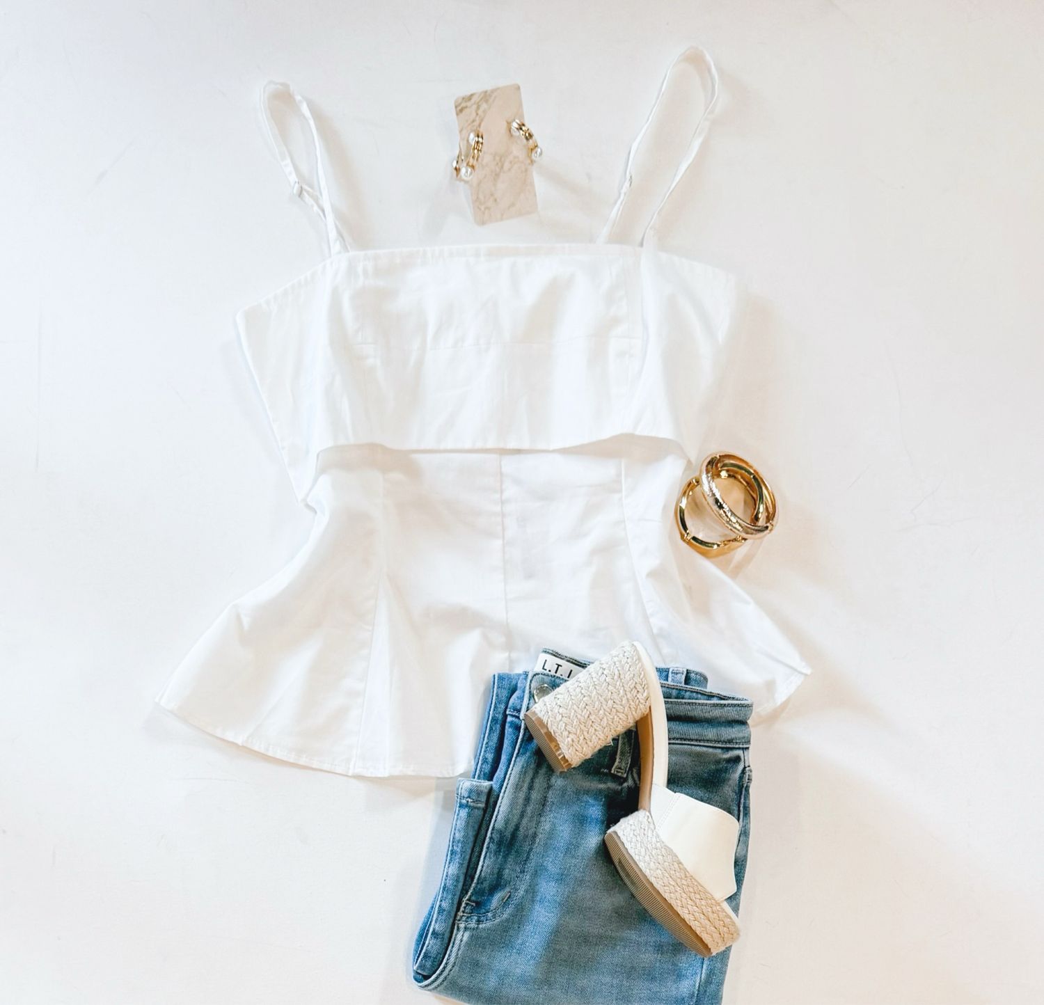 City Sleek Poplin Tank