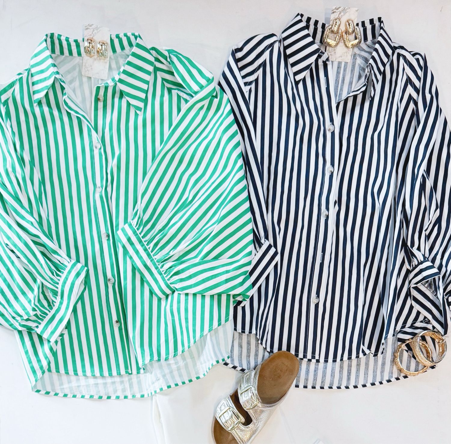Ahoy Stripe Buttondown (Navy)