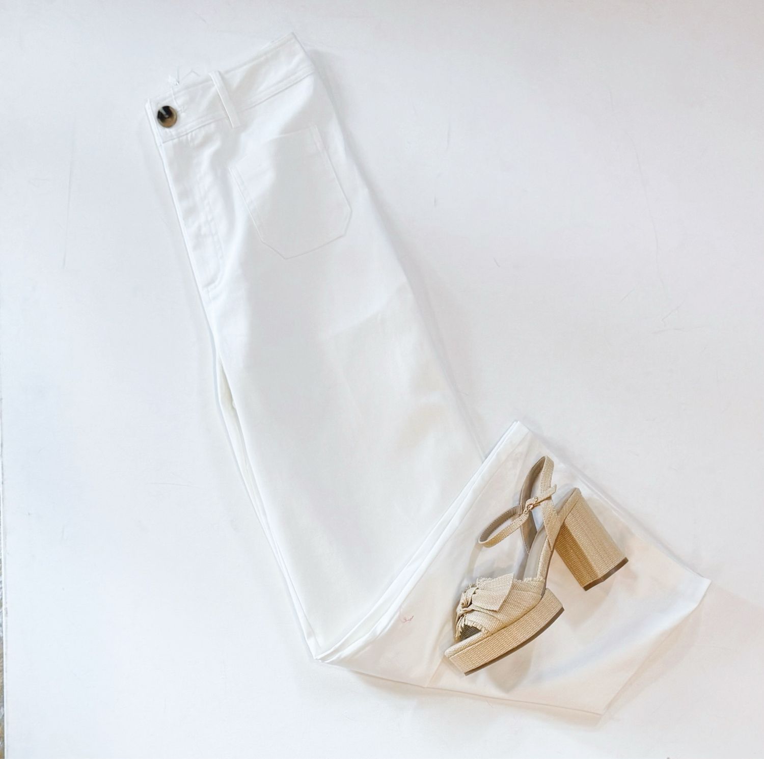 Zoe Stretch Denim Pant (Off White)
