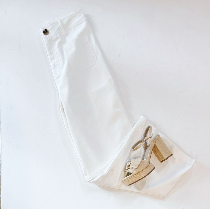 Zoe Stretch Denim Pant (Off White)