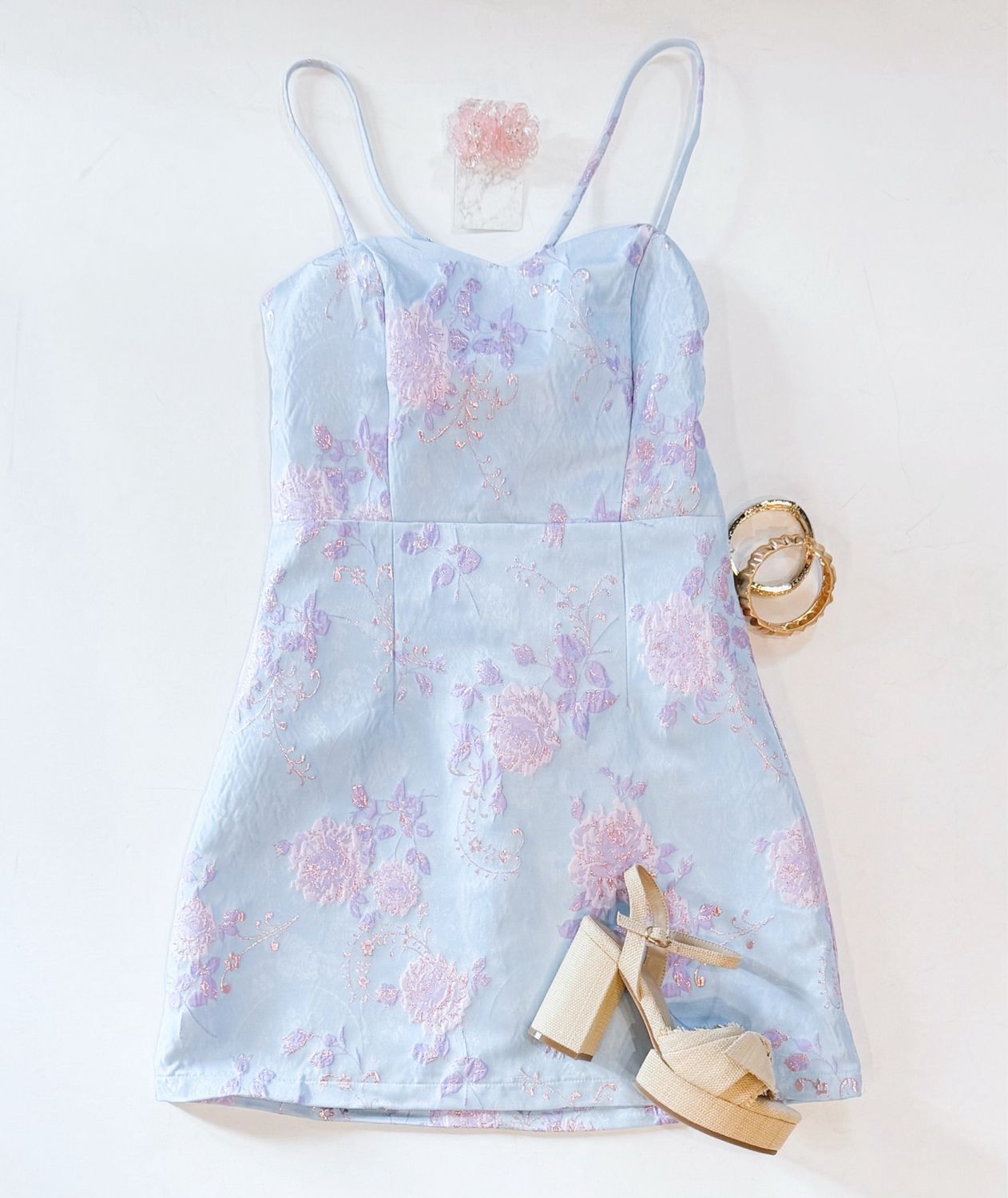 Violet Waters Brocade Dress