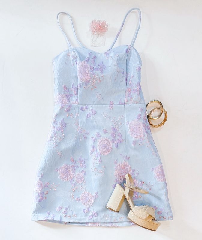Violet Waters Brocade Dress