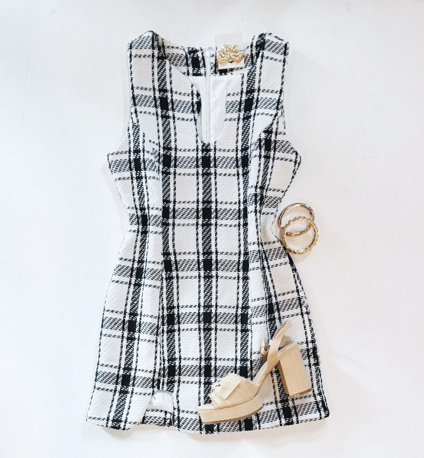 So Classic Tweed Dress