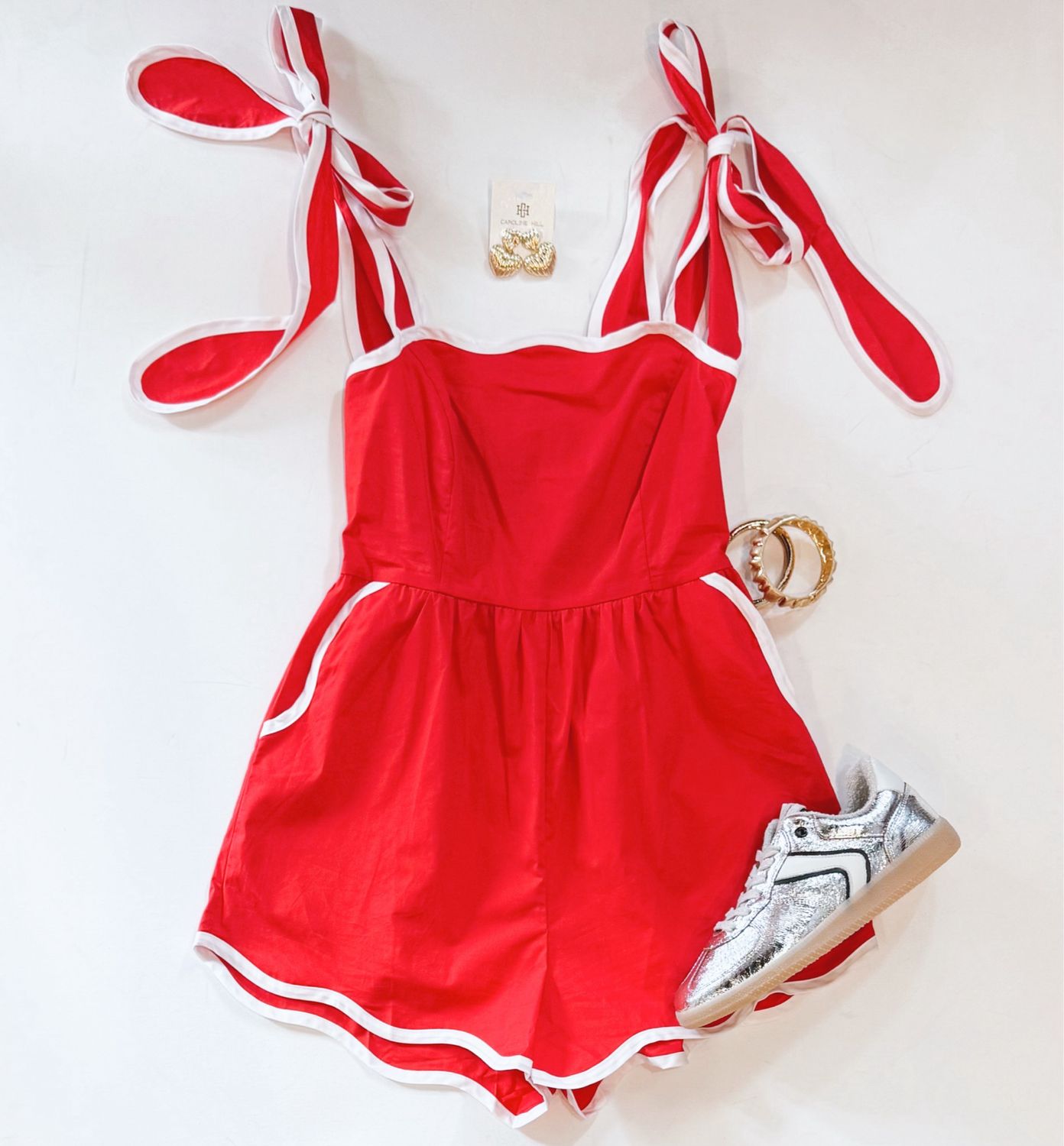Super Fan Scalloped Romper