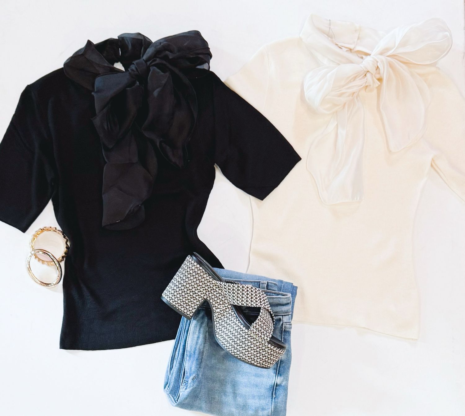So Professional Bow Knit (Black)