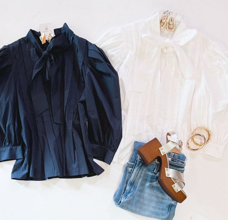 So Professional Pleated Top (White)