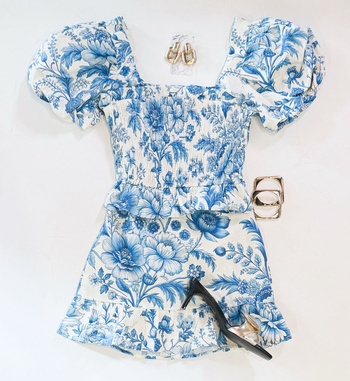Antique Florals Skirt Set