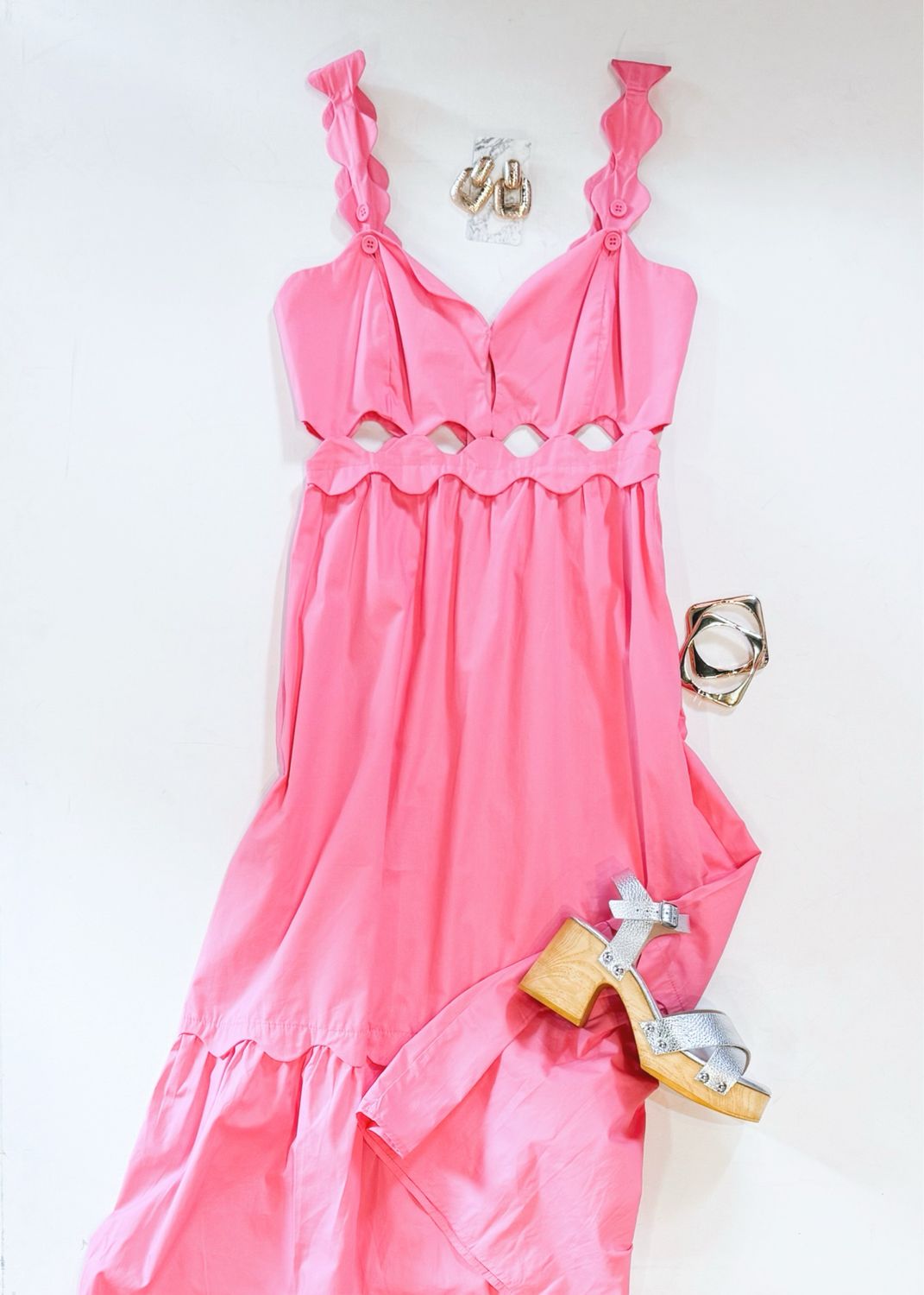 Bubbleyum Scallop Midi
