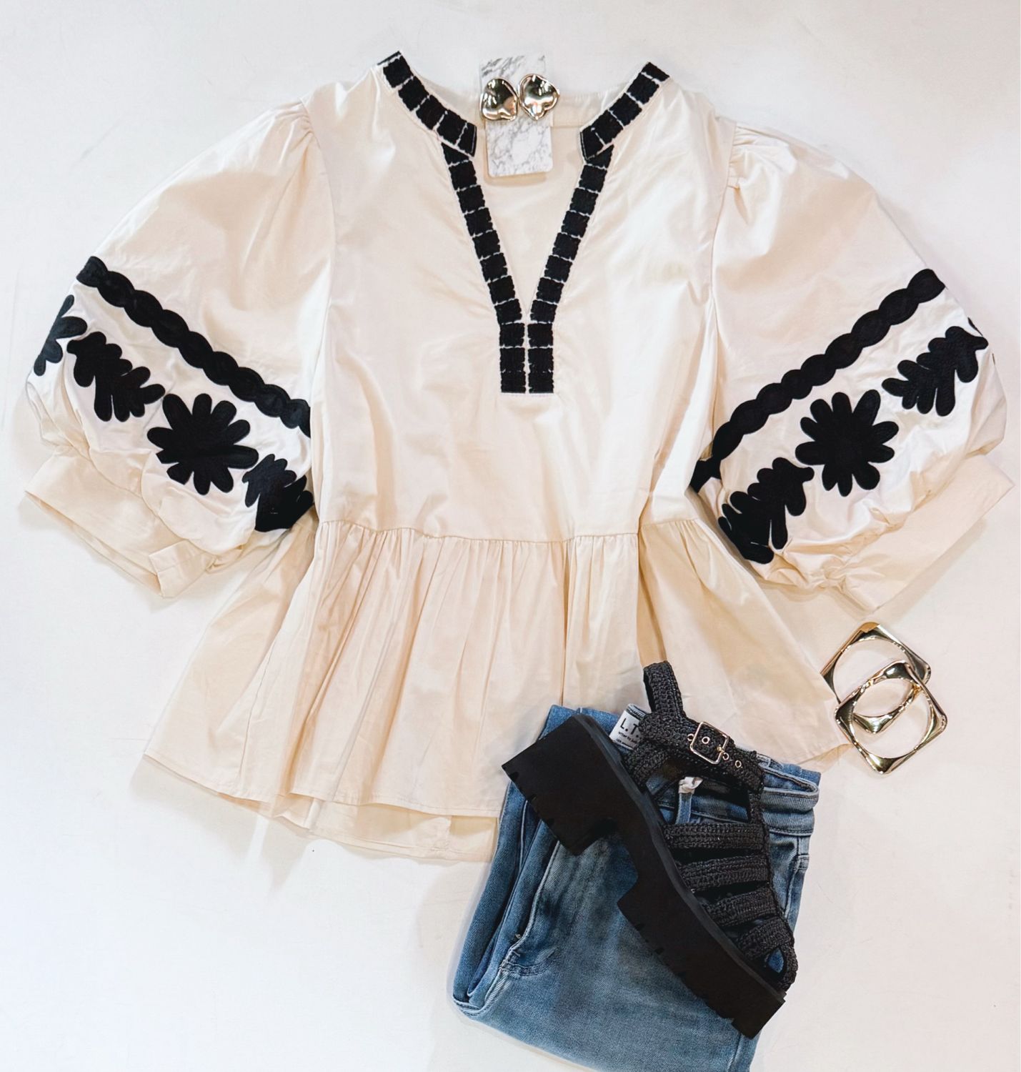 Village Embroidered Top
