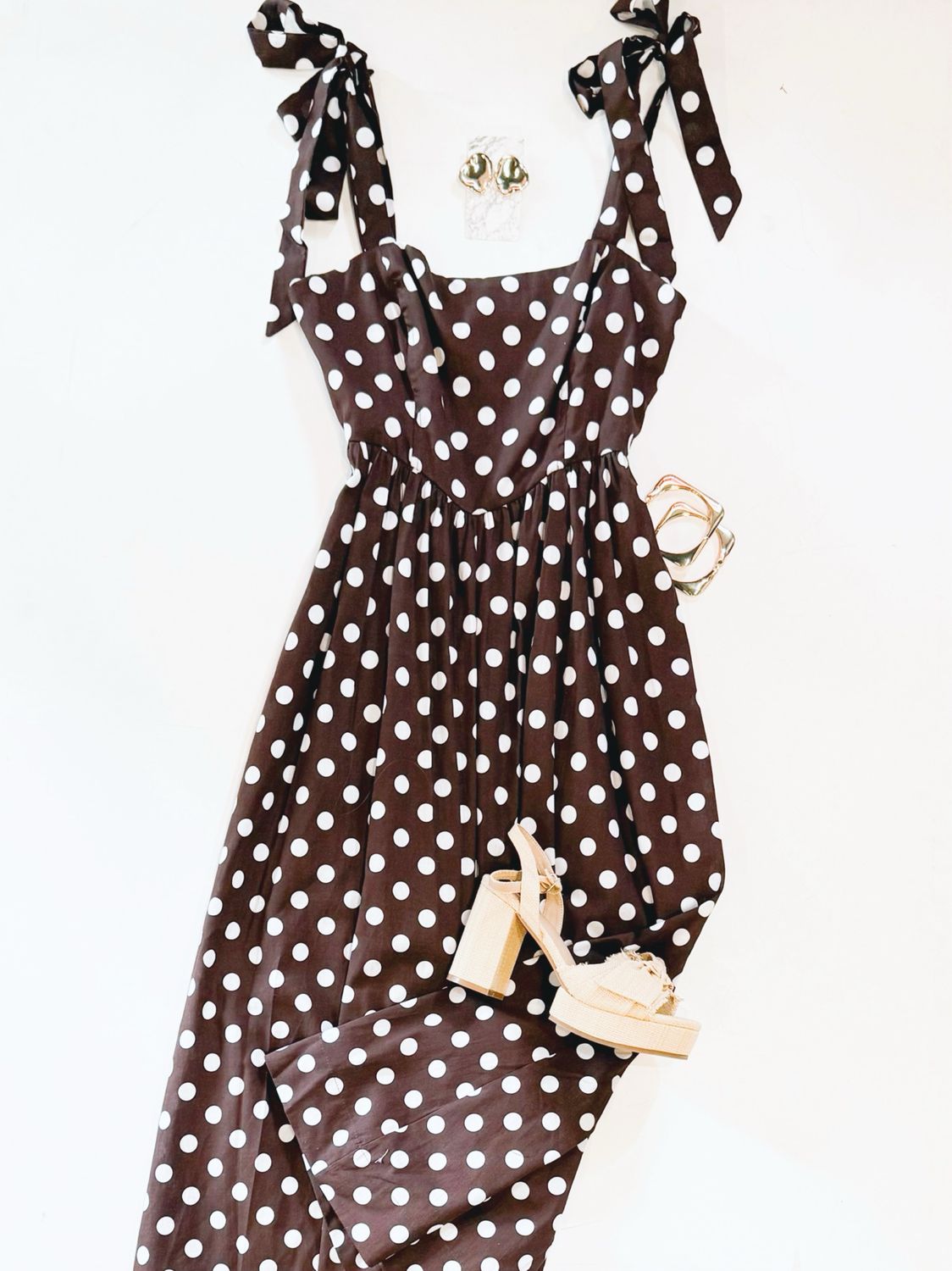 Chocolate Polo Midi Dress