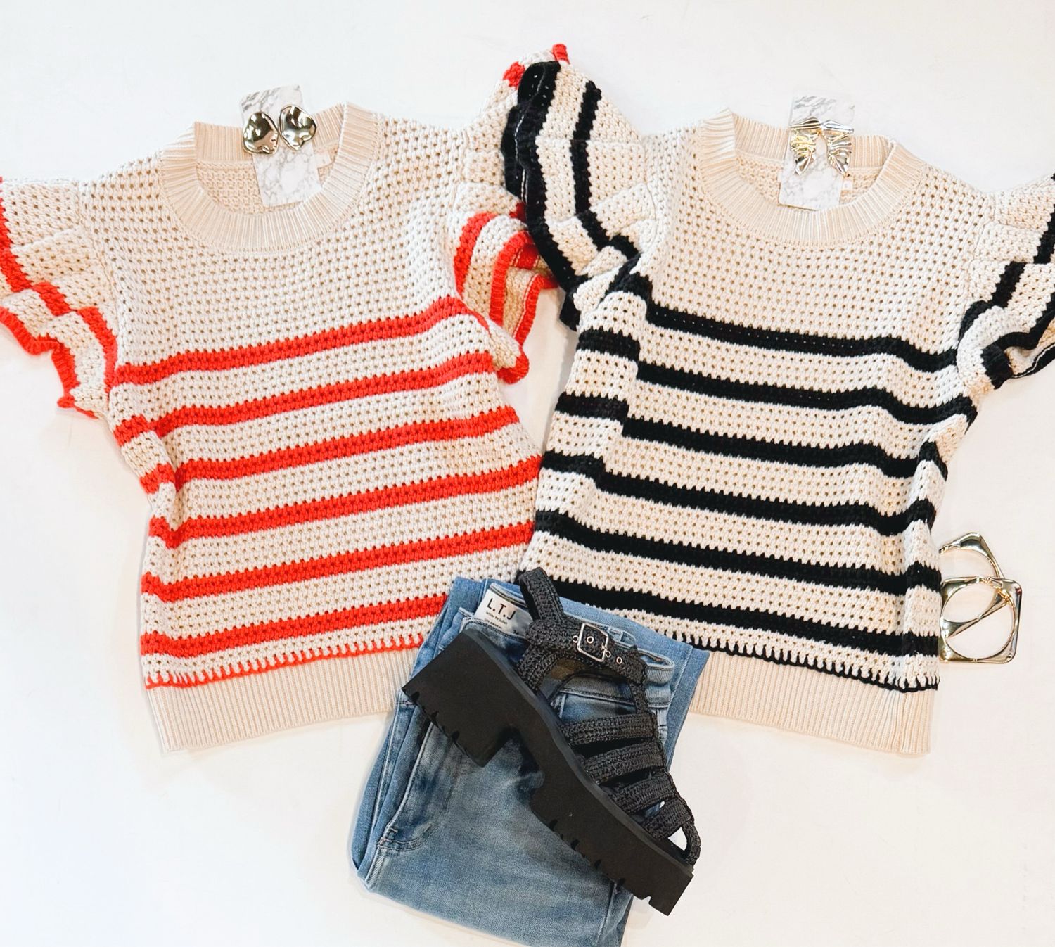 Crochet August Knit (Hot Orange)