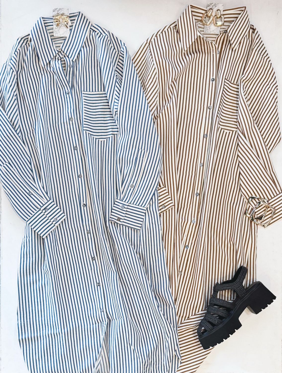 Smart Cookie Buttondown Midi (Slate)