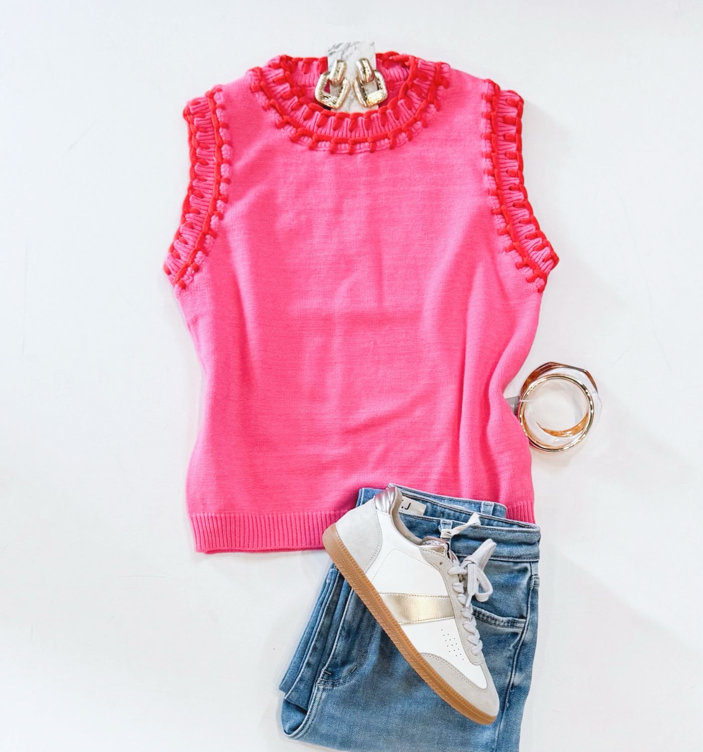 Think Pink Sweater Vest