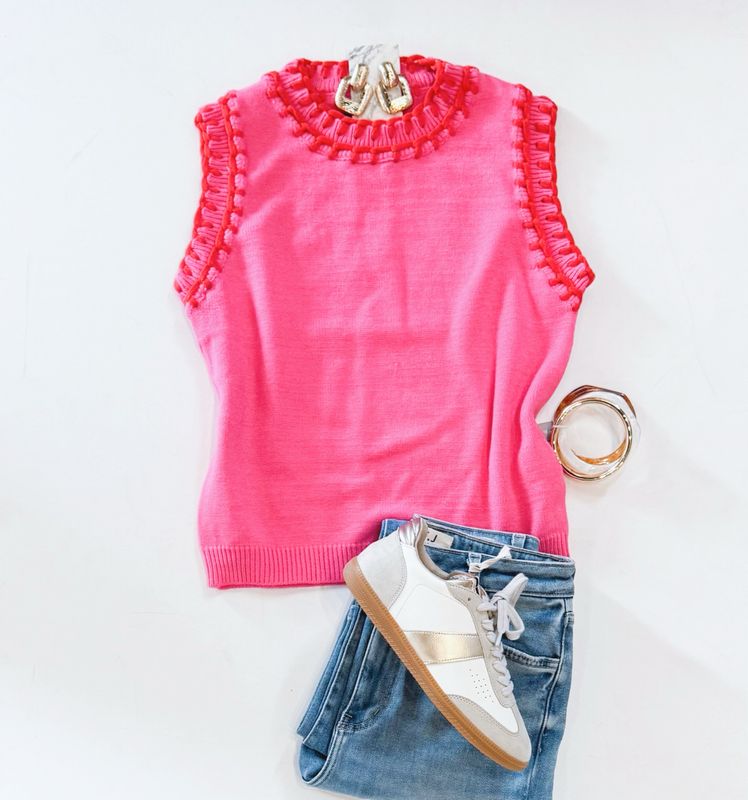 Think Pink Sweater Vest