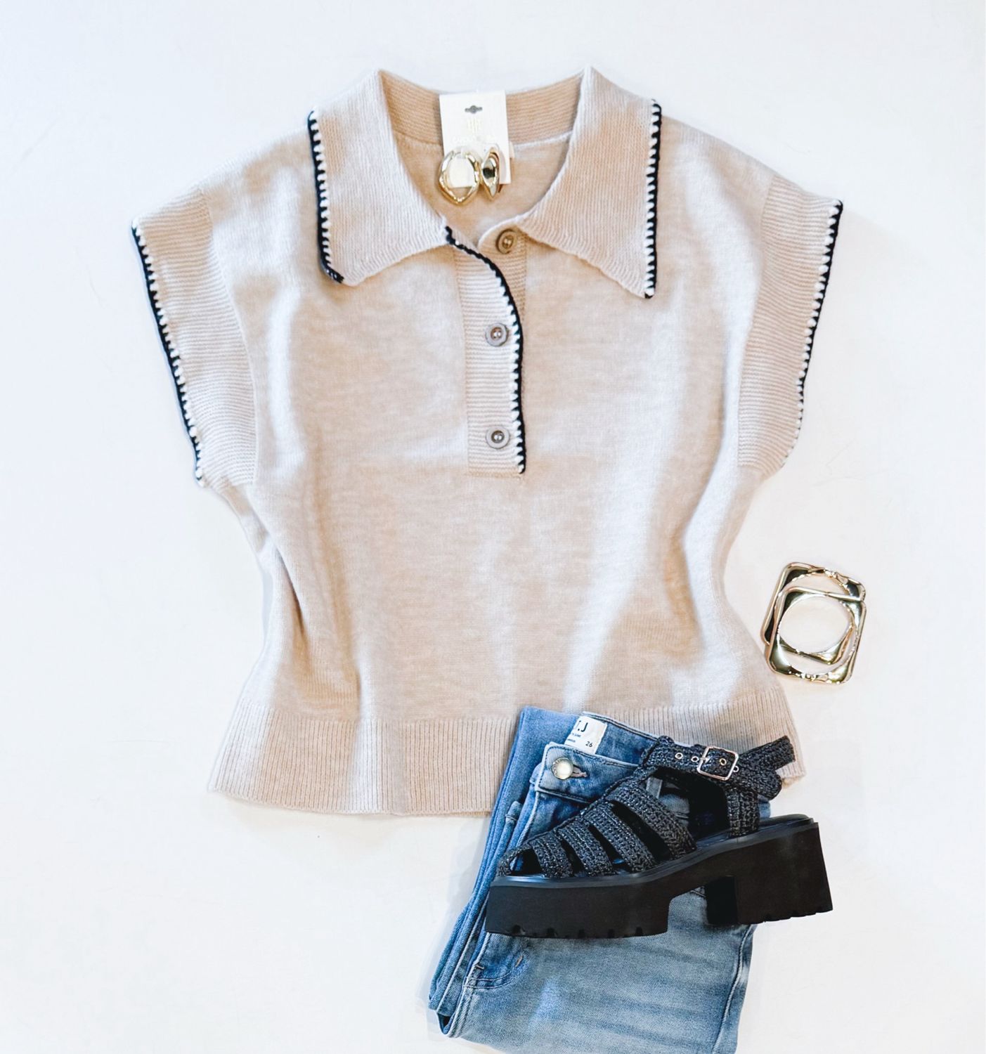 Fair Weather Collared Knit