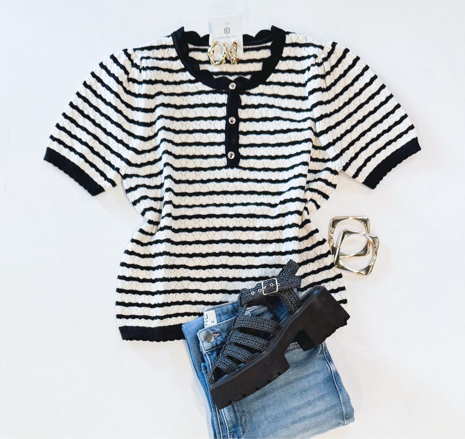 Tutor Scalloped Knit