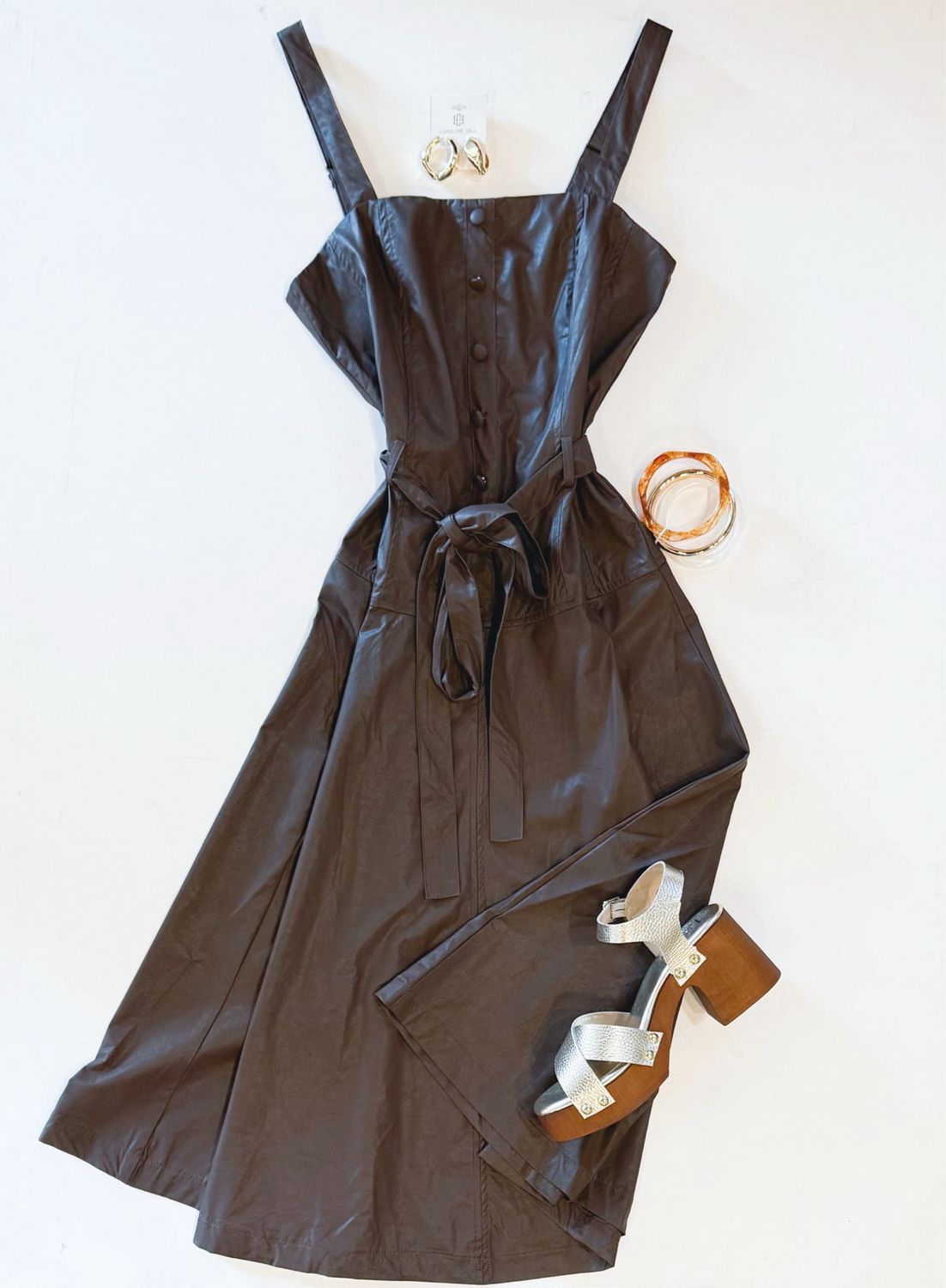So Chocolaty Leather Midi