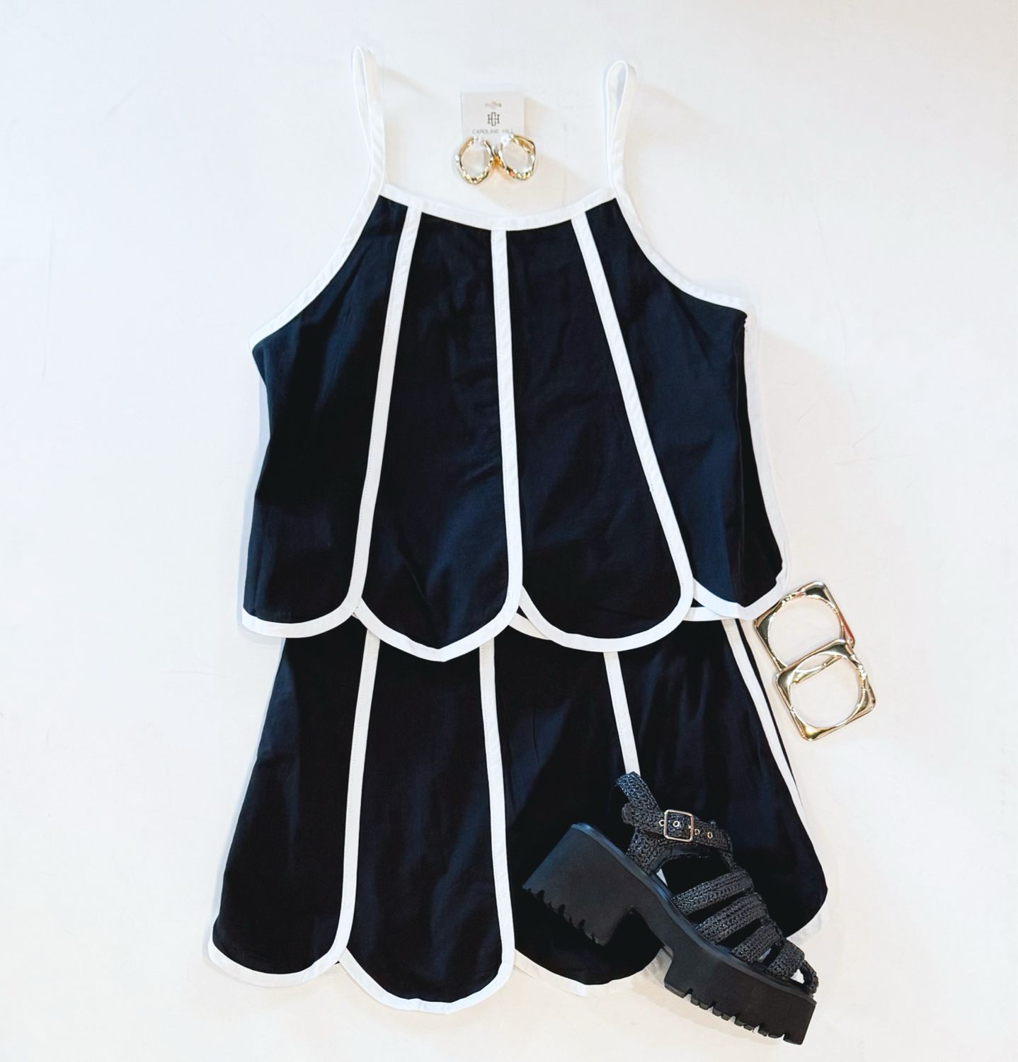 Seriously Scalloped Skort Set