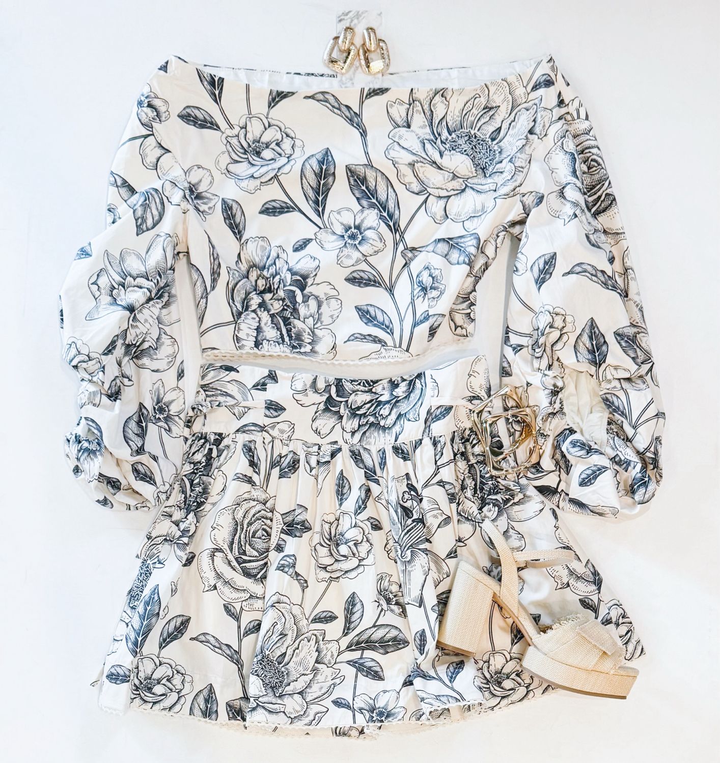 Midnight Florals Skort Set