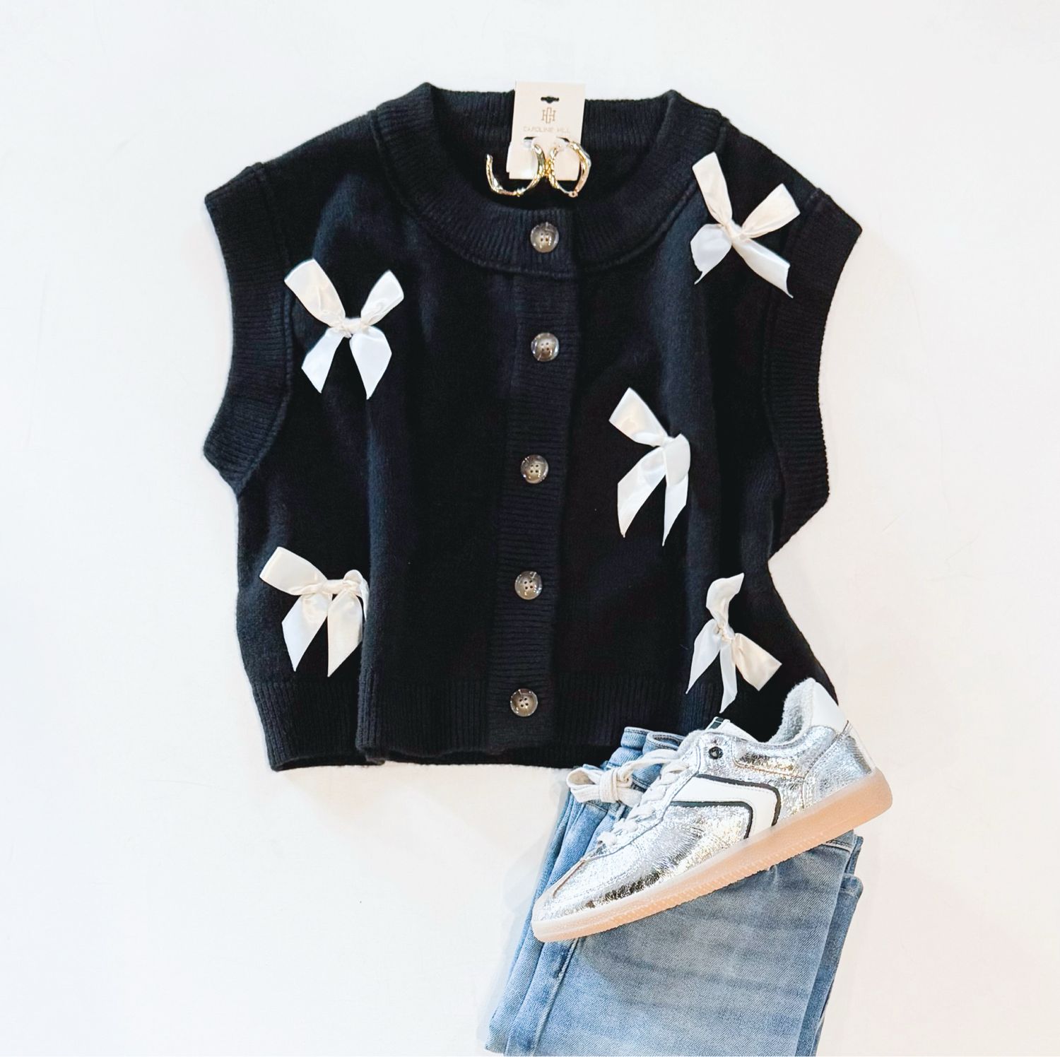 Frills Bow Cardi