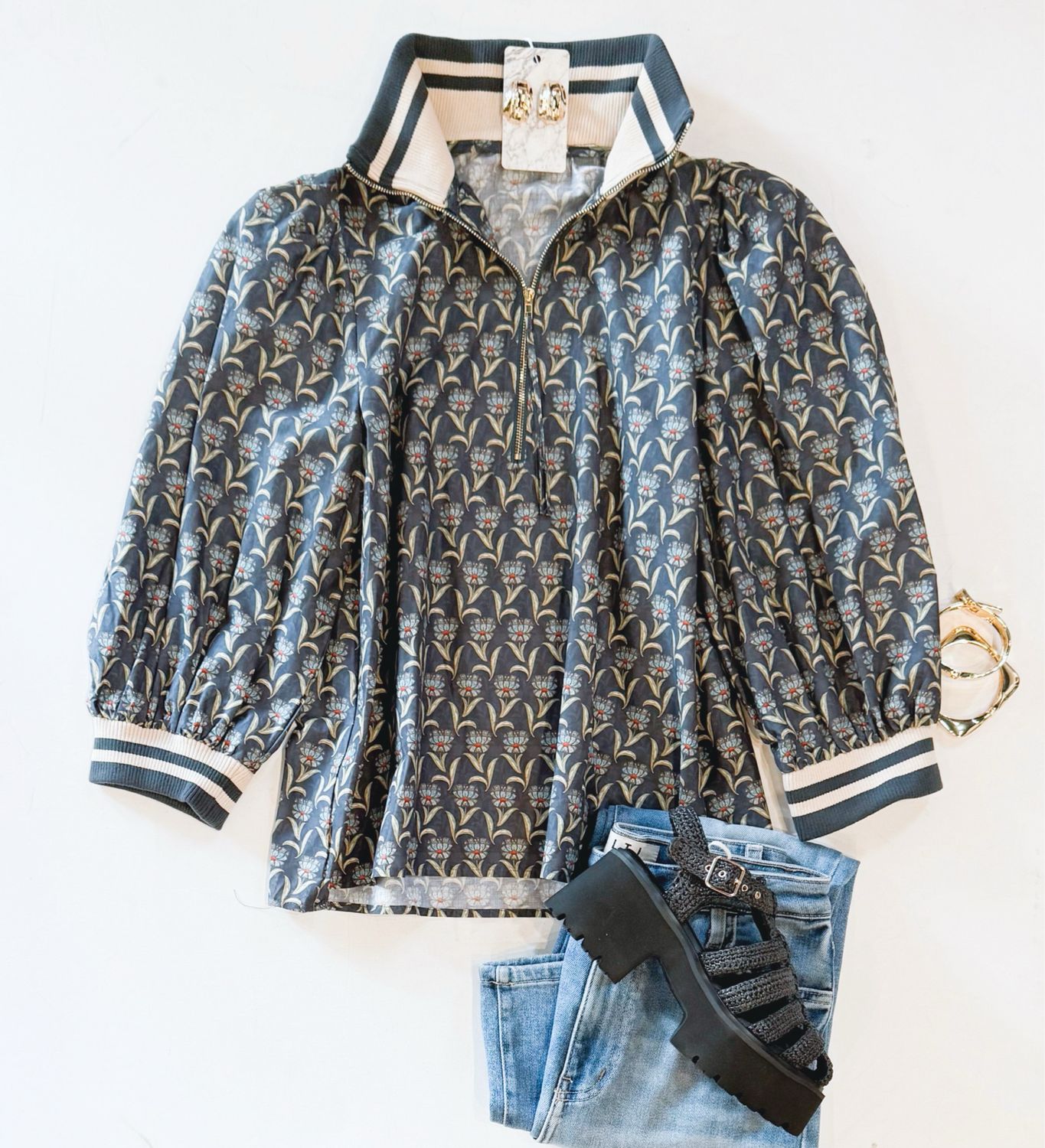 Midnight Florals Top