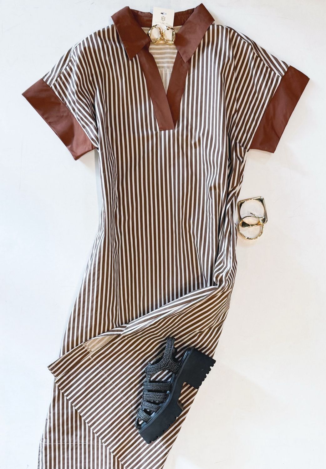 Chocoholic Stripe Midi