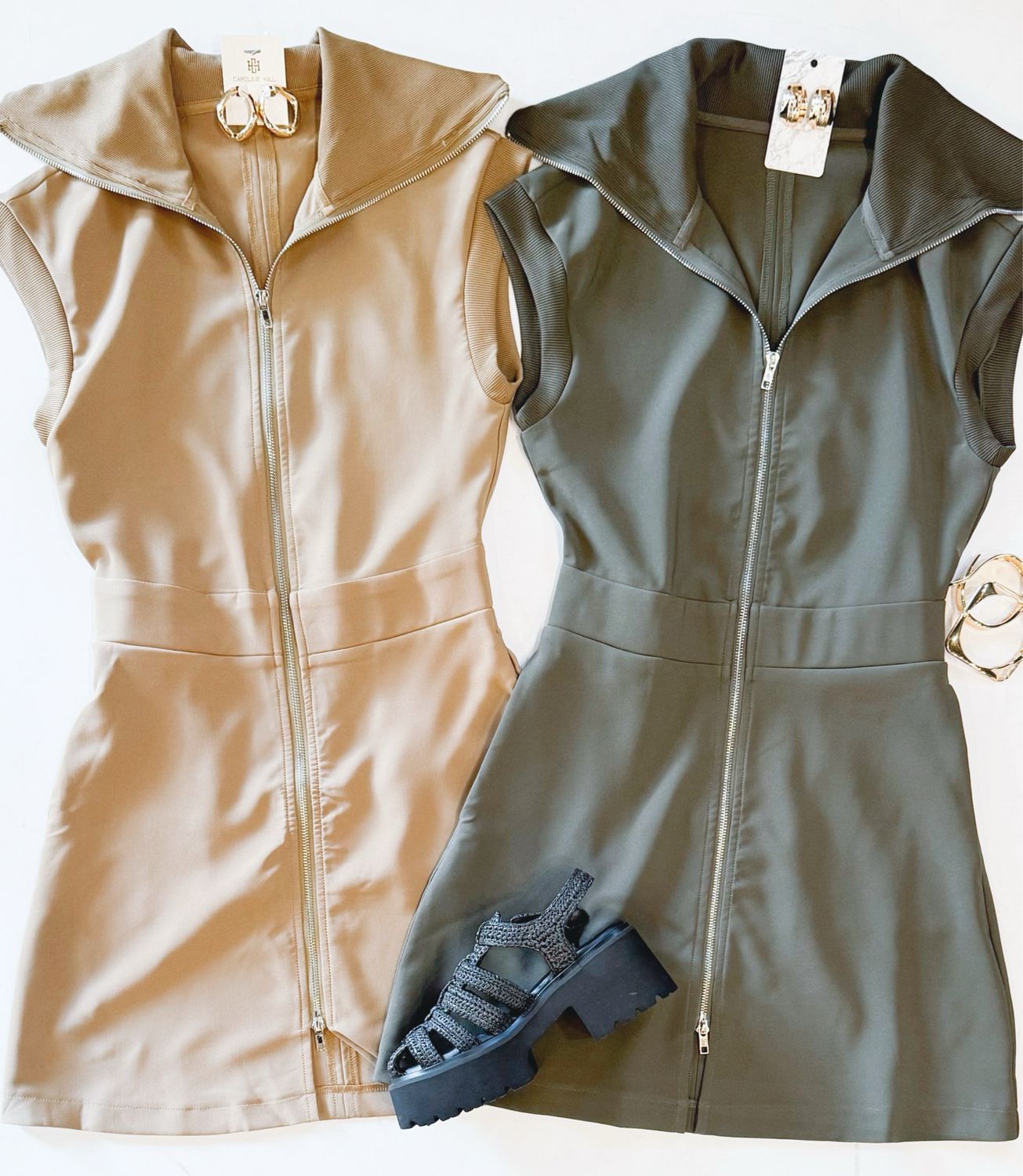 On The Go Mod Dress (Olive)