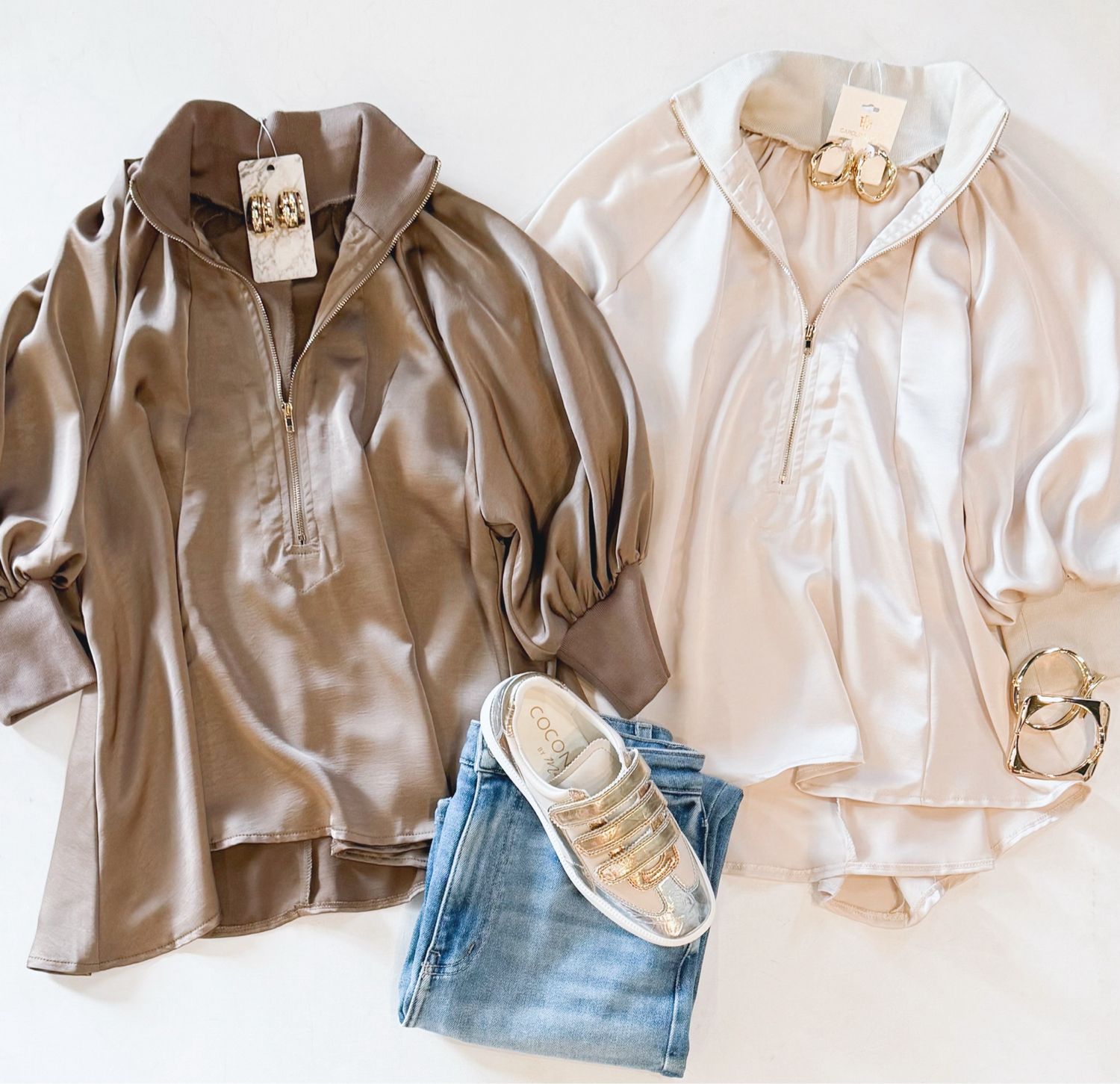New Rules Satin Top (Coco)