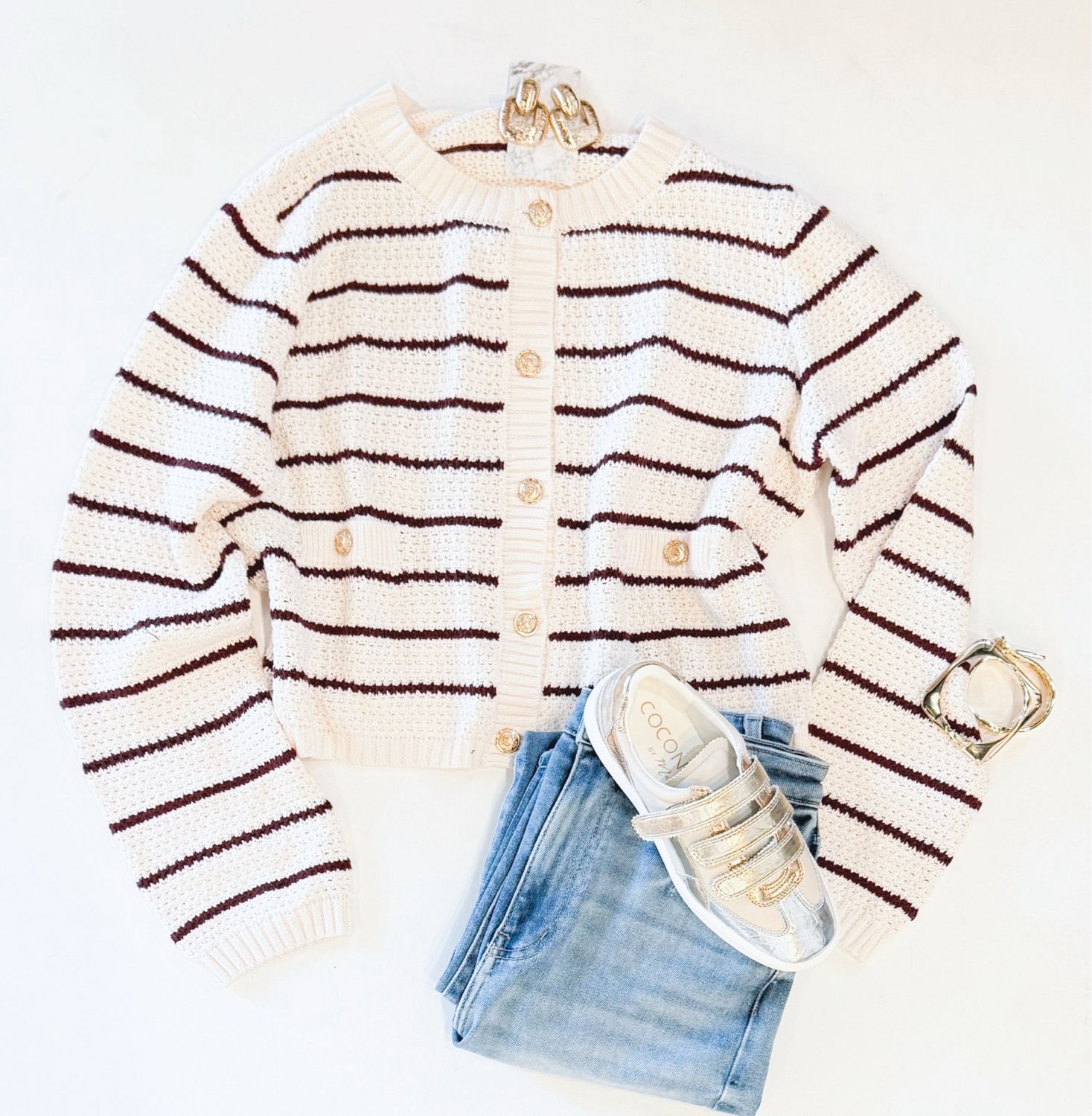 Old School Stripe Cardi