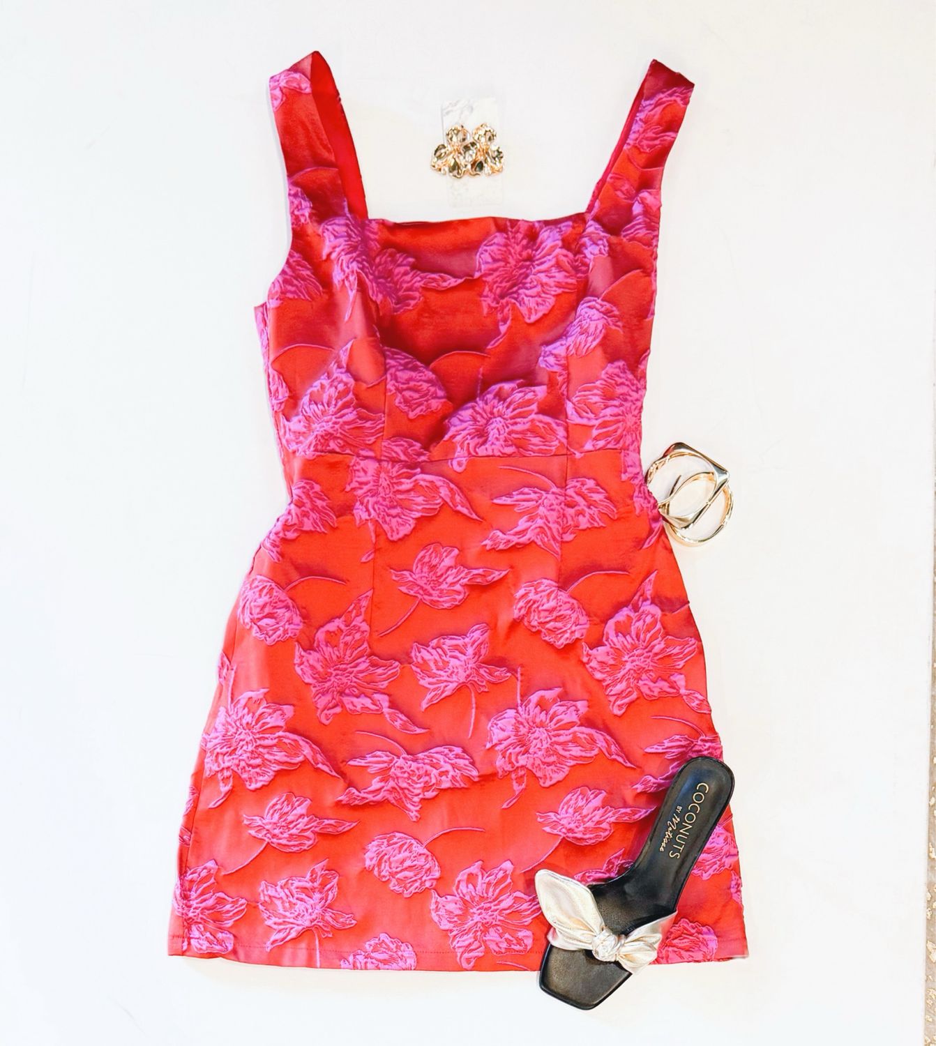 Festive Florals Event Dress